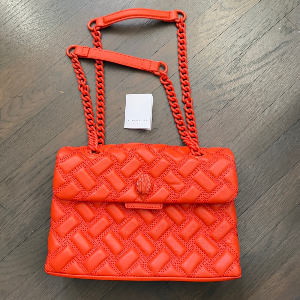 Kurt Geiger Kensington drench orange medium Bag